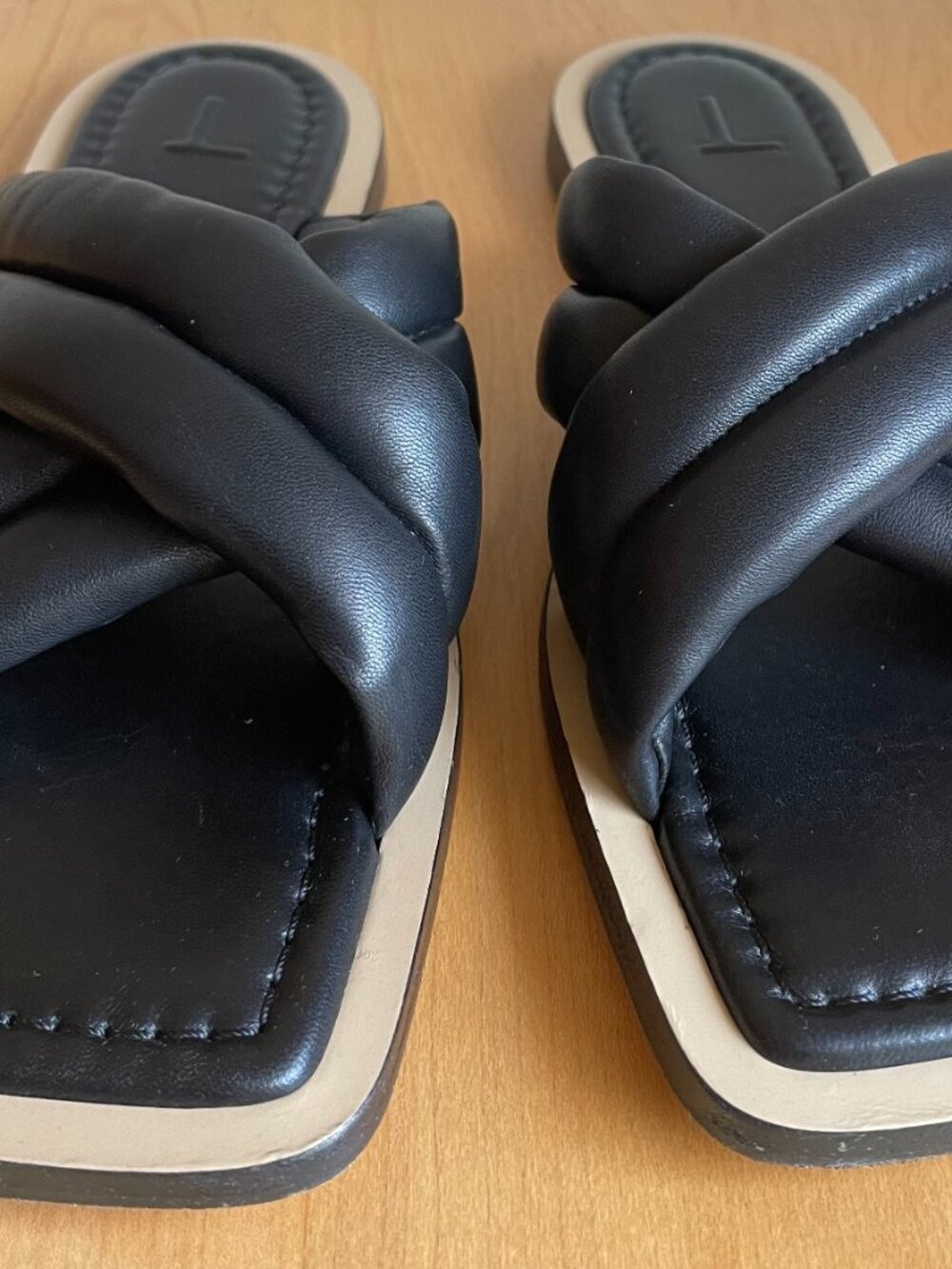 Lafayette 148 New York Donne Slide Sandals Black 6.5